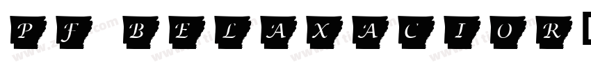 pf belaxacior字体转换